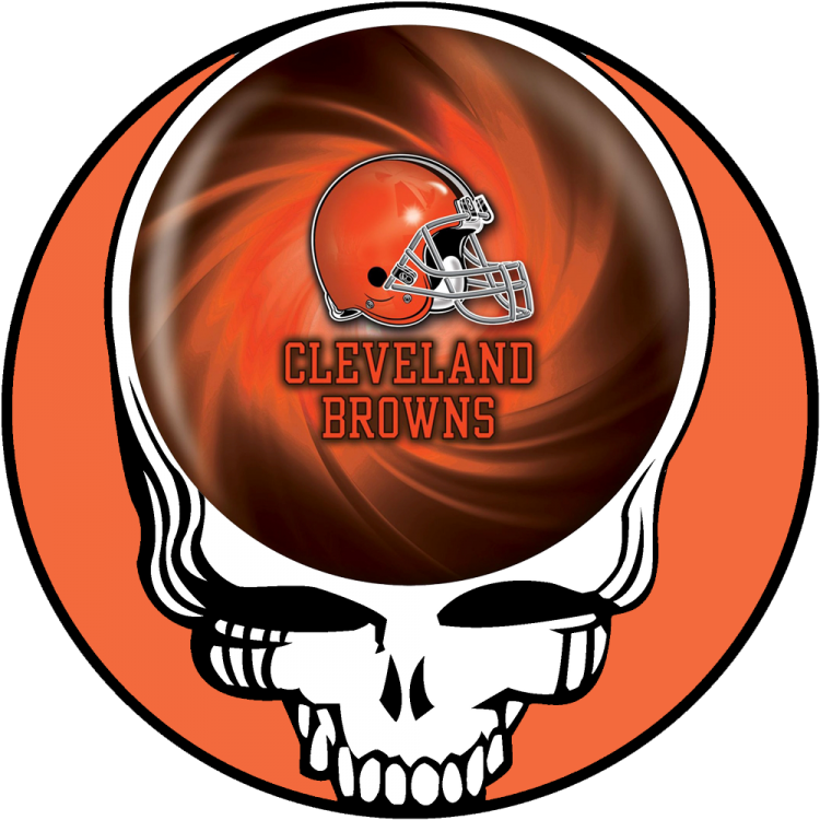 Cleveland Browns skull logo DIY iron on transfer (heat transfer)